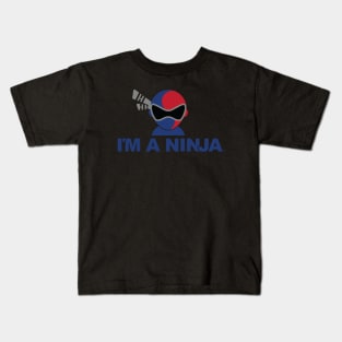 Korea x I'M A NINJA (on Black) Kids T-Shirt